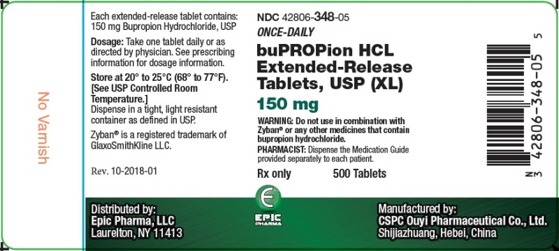 Bupropion 150 mg 500ct