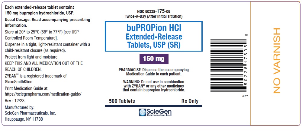 bupropion HCL 150 mg 500 Extended-Release Tablet, USP Label