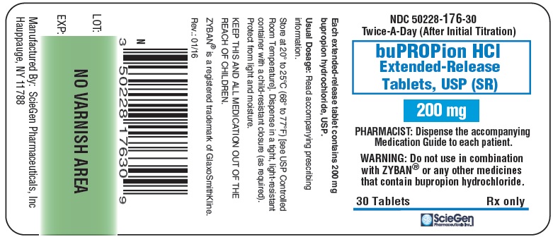bupropion HCL 200 mg 30 Extended-Release Tablet, USP Label