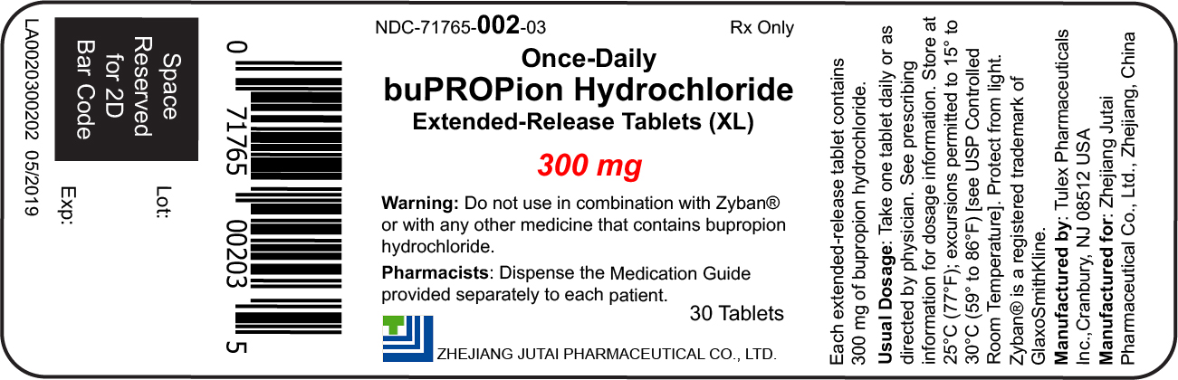 Bupropion Hydrochloride Extended-Release Tablets (XL), 300 mg, 30 count