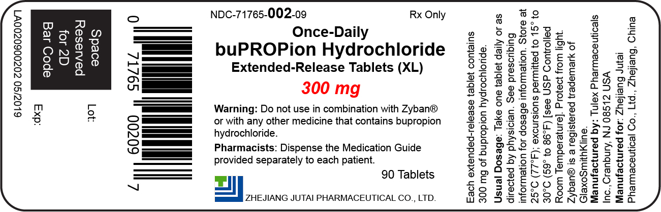 Bupropion Hydrochloride Extended-Release Tablets (XL), 300 mg, 90 count