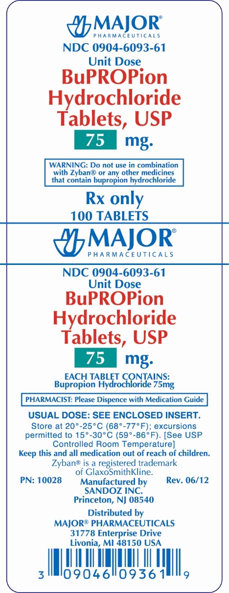 BuPROPion Hydrochloride Tablets, USP 75mg