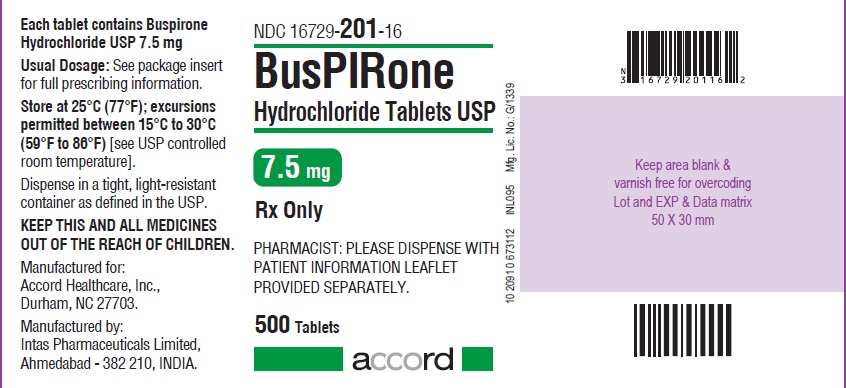 Buspirone Hydrochloride Tablets