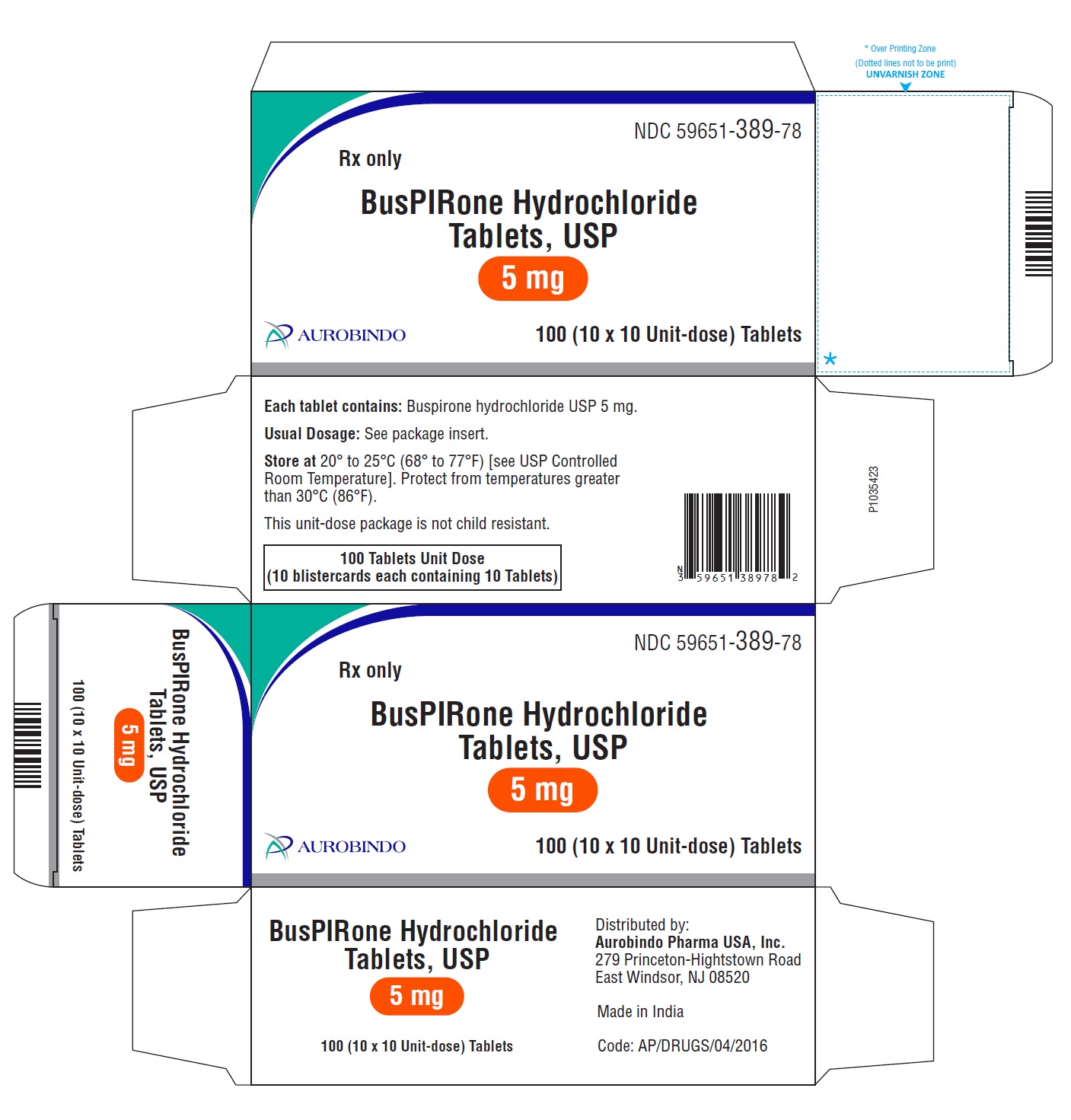 PACKAGE LABEL-PRINCIPAL DISPLAY PANEL - 5 mg Blister Carton (10 x 10 Unit-Dose)