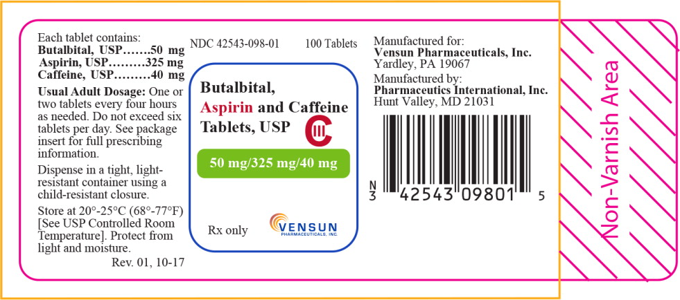 Principal Display Panel - 50 mg, 325 mg and 40 mg Bottle Label
