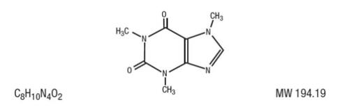 The following structural formula for Caffeine (1,3,7trimethylxanthine), a methylxanthine, is a central nervous system stimulant.