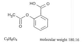 salicylic acid acetate structural formula