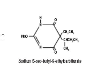 butabarbital sodium structural formula