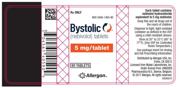 PRINCIPAL DISPLAY PANEL
Rx ONLY
NDC 0456-1402-63 
Bystolic®
(nebivolol) tablets 
2.5 mg/tablet
100 TABLETS
10 X 10 blister cards (100 tablets) 
Allergan™
 
