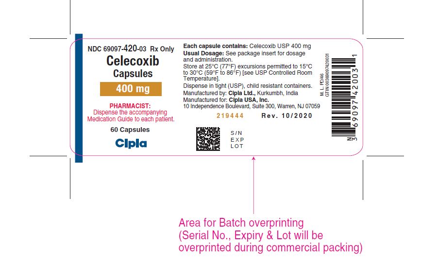 400 mg bottle label