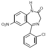 clonazepam tablets structural formula