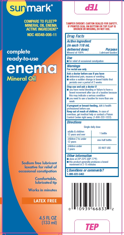 Sunmark Mineral Oil enema box side and back