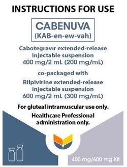 Cabenuva Instructions for Use 400mg-600mg Kit