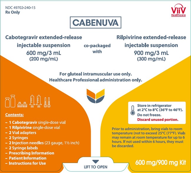 Cabenuva 600 mg - 900 mg carton