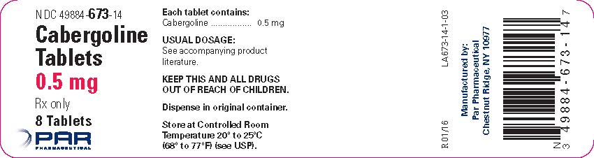 Cabergoline Tablets 0.5 mg Label