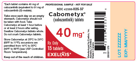 image of bottle label - professional sample - 40 mg - 15 tablets