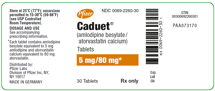 PRINCIPAL DISPLAY PANEL - 5 mg/80 mg Tablet Bottle Label