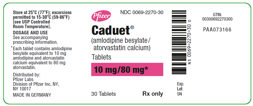 PRINCIPAL DISPLAY PANEL - 10 mg/80 mg Tablet Bottle Label
