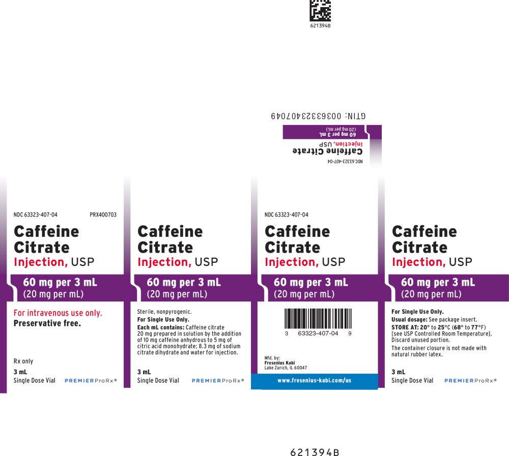 PACKAGE LABEL - PRINCIPAL DISPLAY - Caffeine Citrate 3 mL Single Dose Carton
