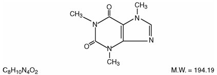 This is an image of the structural formula of caffeine