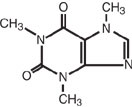 This is an image of the structural formula of caffeine.