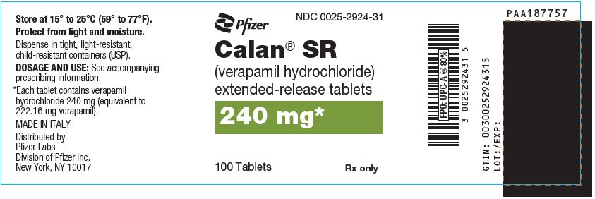 PRINCIPAL DISPLAY PANEL - 240 mg Tablet Bottle Label