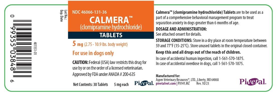 CALMERA 5 mg (2.75-10.9 lbs. body weight)
