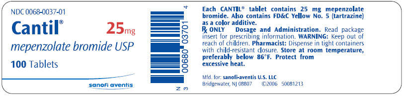 PRINCIPAL DISPLAY PANEL - 25mg Tablets Bottle Label
