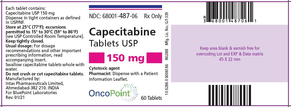 Capecitabine Tablets 150mg 60's Bottle Label
