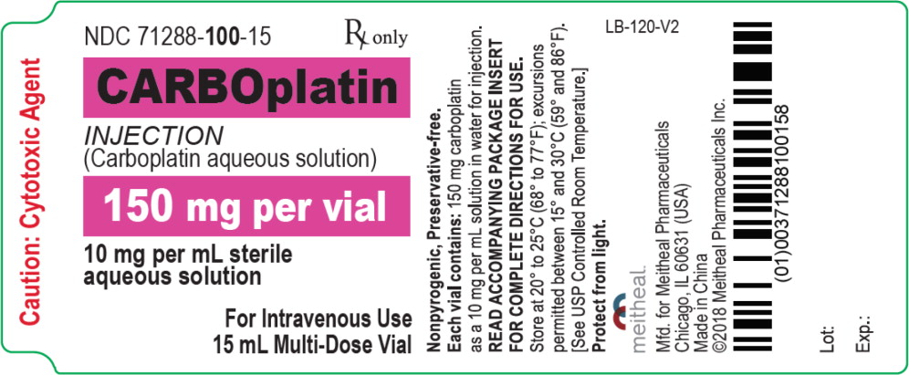 Principal Display Panel - Carboplatin Injection 150mg Vial Label
