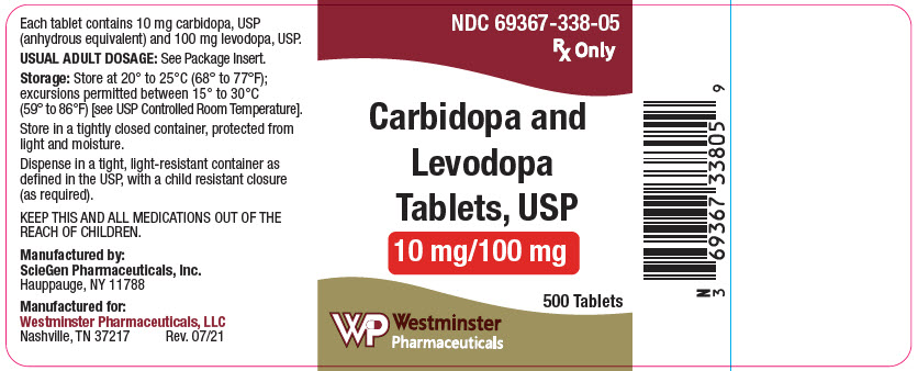 PRINCIPAL DISPLAY PANEL - 10 mg/100 mg Tablet Bottle Label