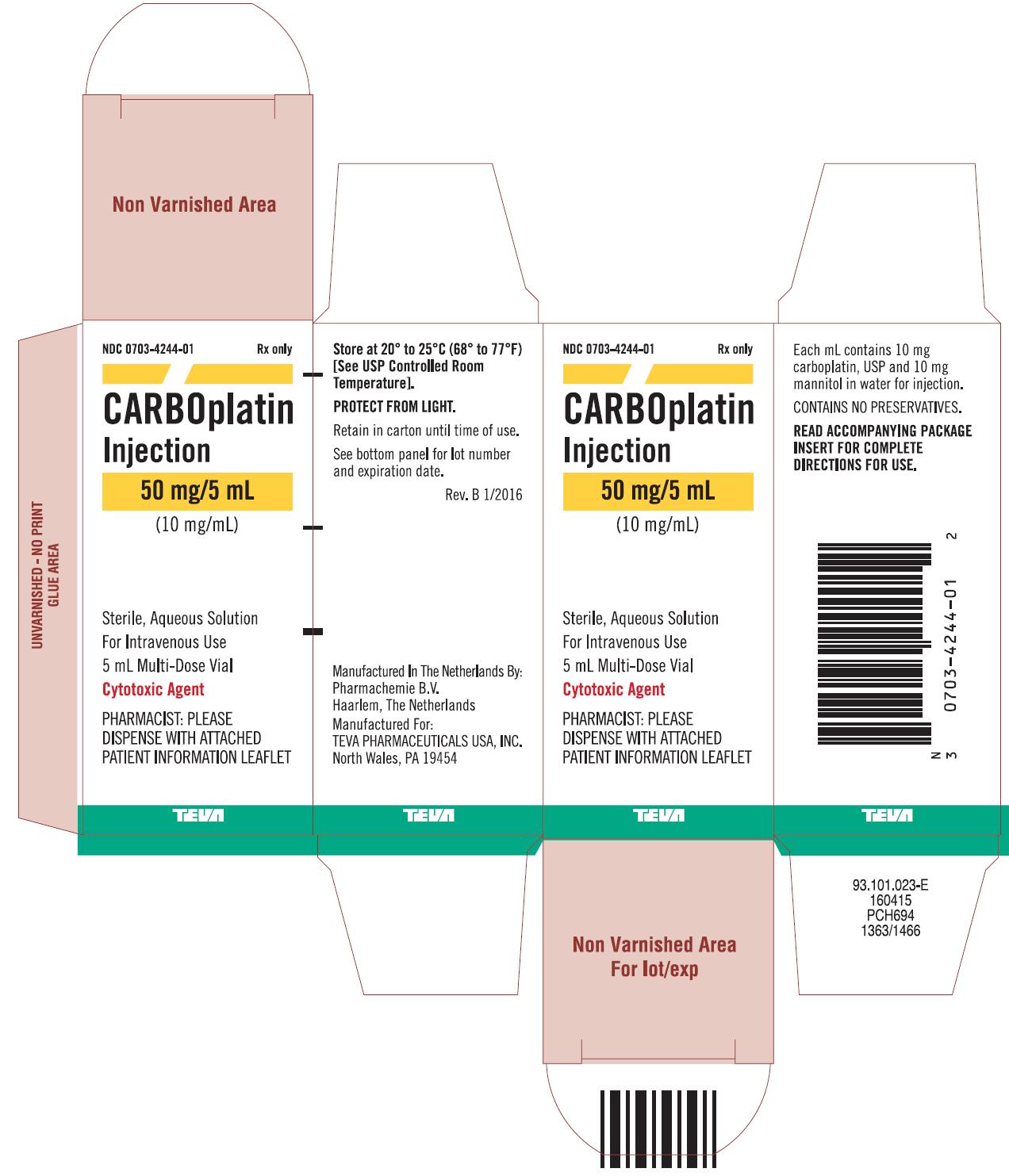 Carton 50 mg/5 mL