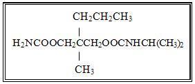 Structural Formula for Carisoprodol