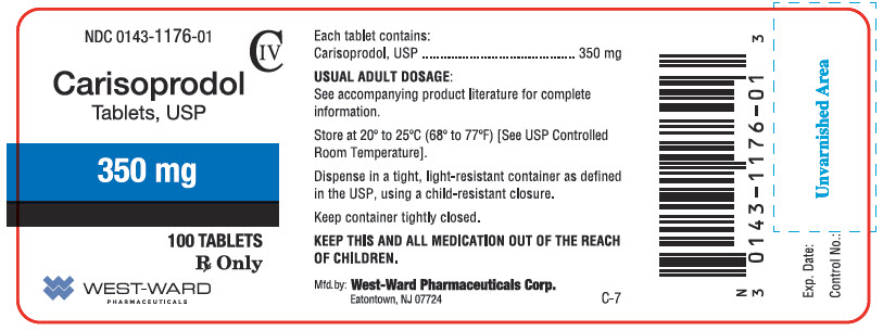 Carisoprodol Tablets, USP 350 mg NDC 0143-1176-01