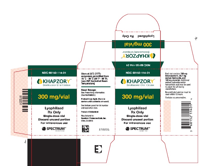Khapzory 300 mg/vial carton