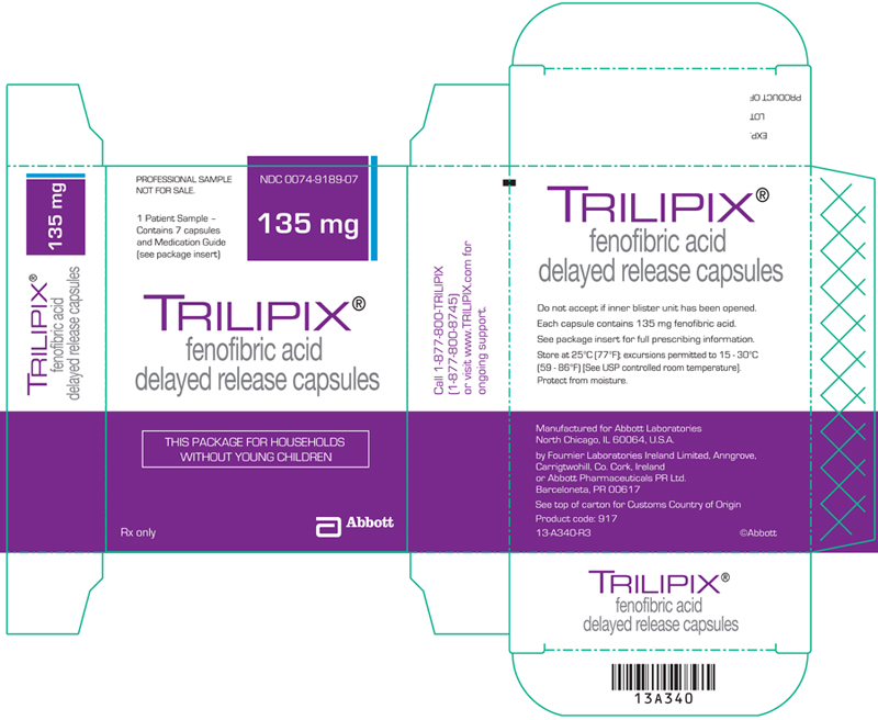 Trilipix 135 mg 7ct sample