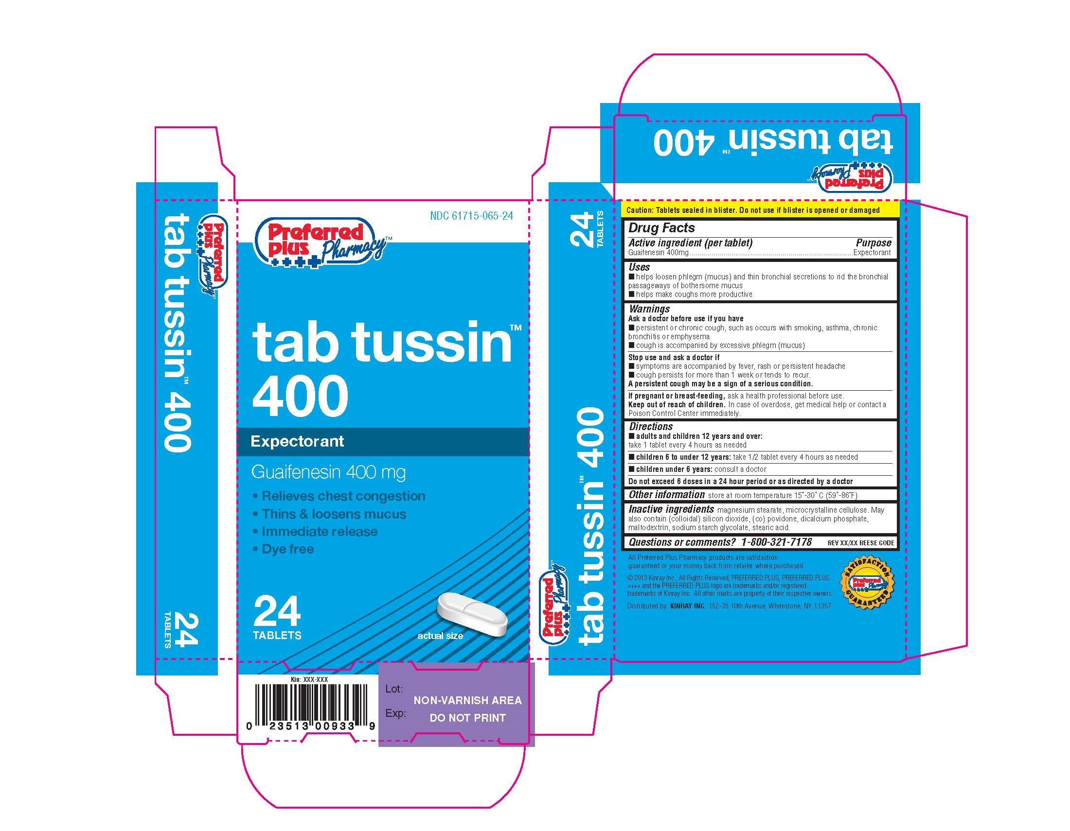 Preferred Plus Tabtussin | Guaifenesin Tablet Breastfeeding
