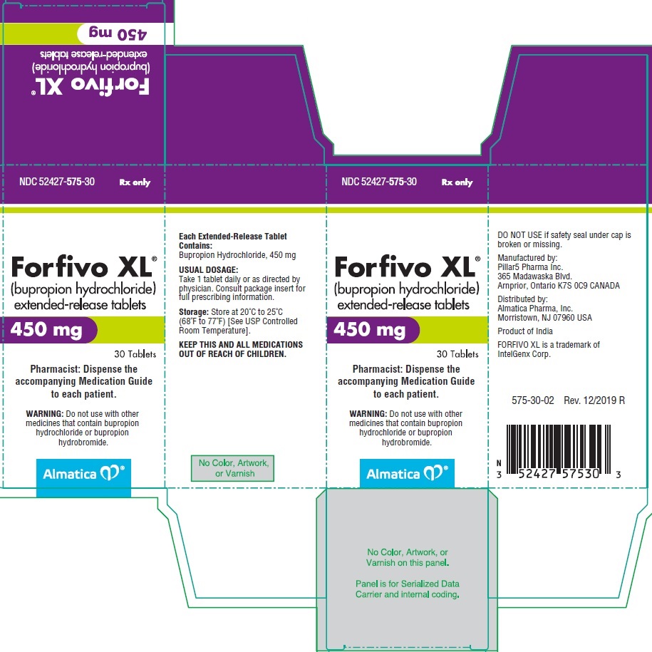 Forfivo XL bupropion hydrochloride extended release 450 mg