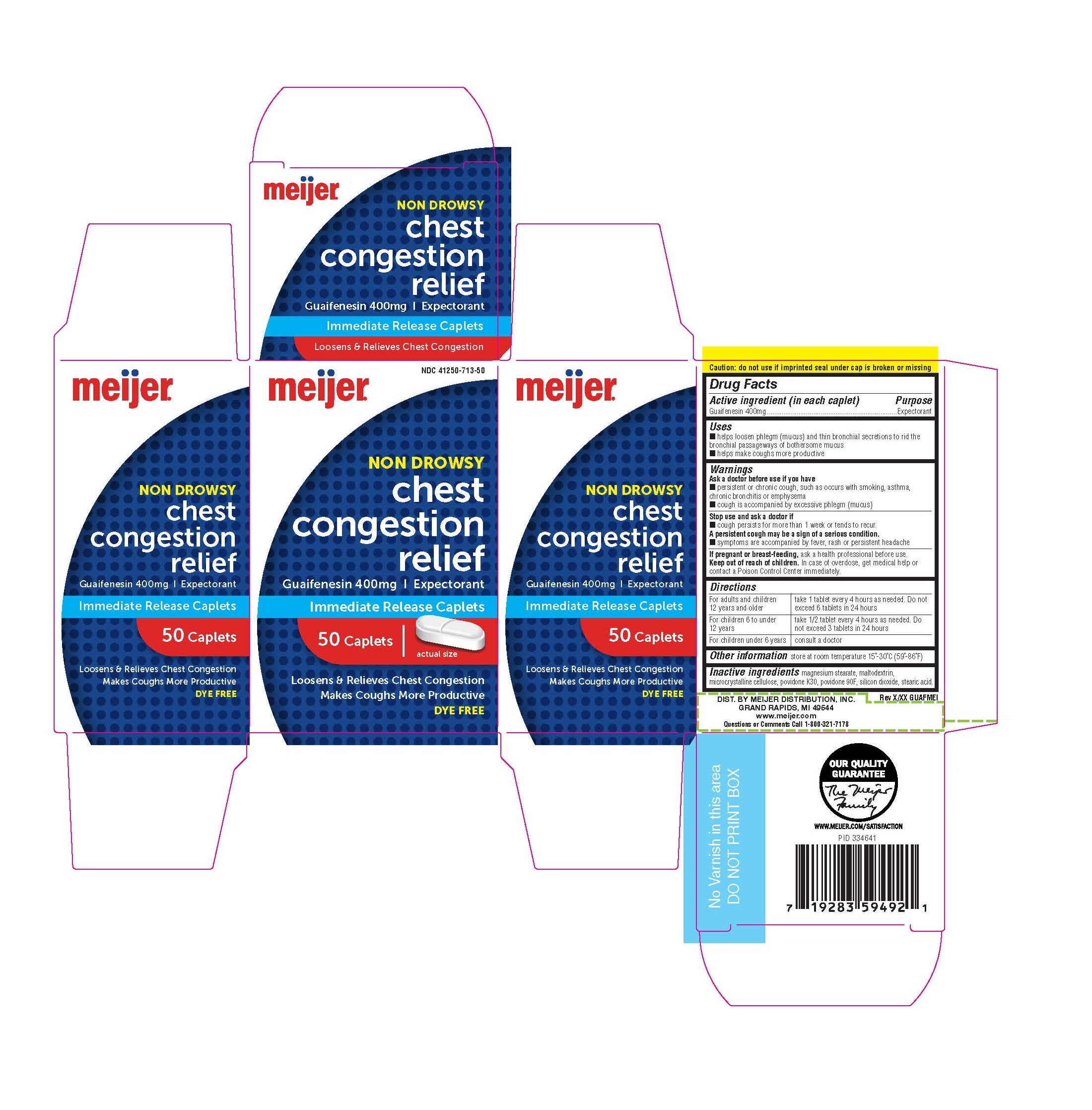 Meijer Chest Congestion Relief | Guaifenesin Tablet while Breastfeeding