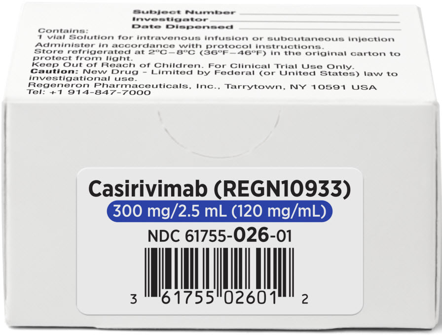 PRINCIPAL DISPLAY PANEL - 300 mg/2.5 mL Vial Box - Casirivimab