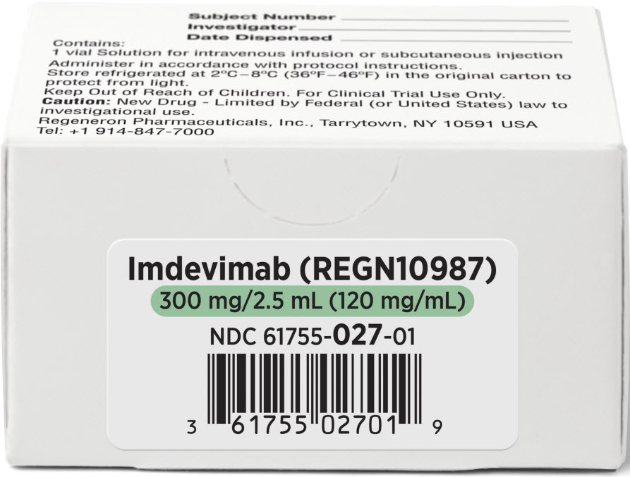 PRINCIPAL DISPLAY PANEL - 300 mg/2.5 mL Vial Box - Imdevimab