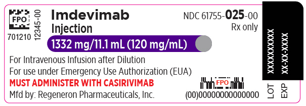 PRINCIPAL DISPLAY PANEL - 1332 mg/11.1 mL Vial Label - Imdevimab