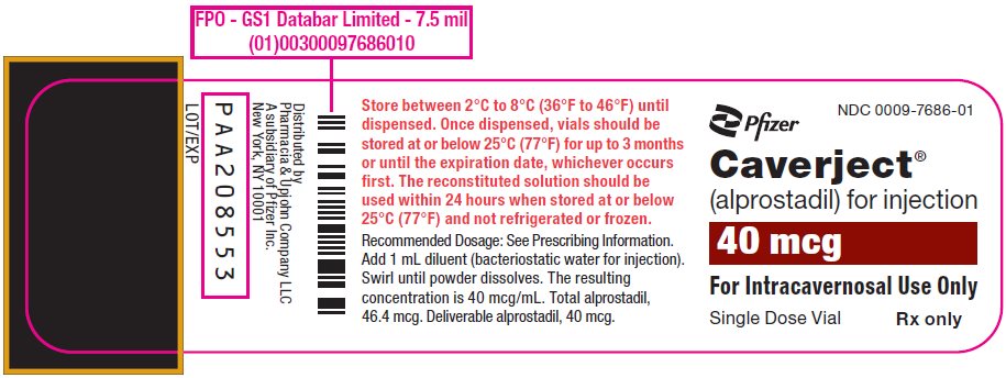 PRINCIPAL DISPLAY PANEL - 40 mcg Vial Label