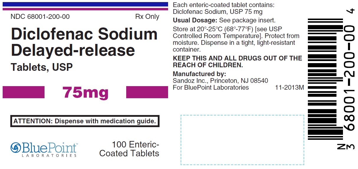 Diclofenac Sodium Delayed-Release Tablets 75mg 100 Tablets Rev1113