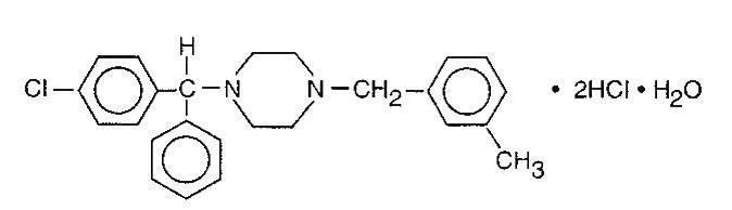 Chemical Stucture-Meclizine Hydrochloride
