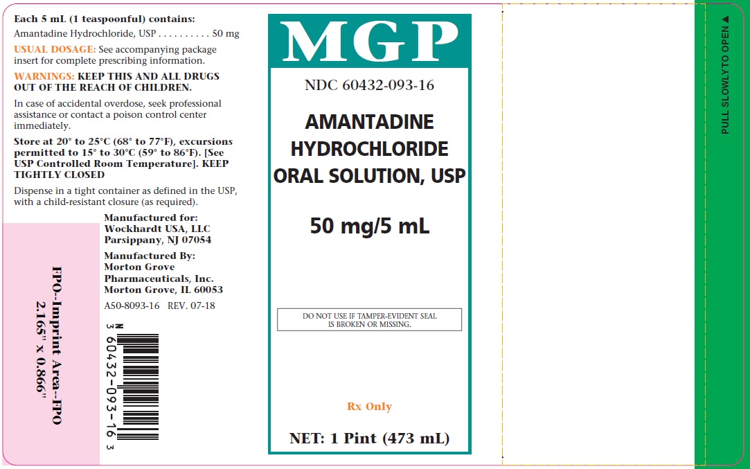 Amantadine Hydrochloride Oral Solution Label