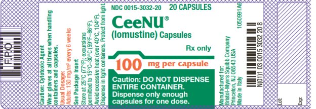 CeeNU 100 mg Bottle Label