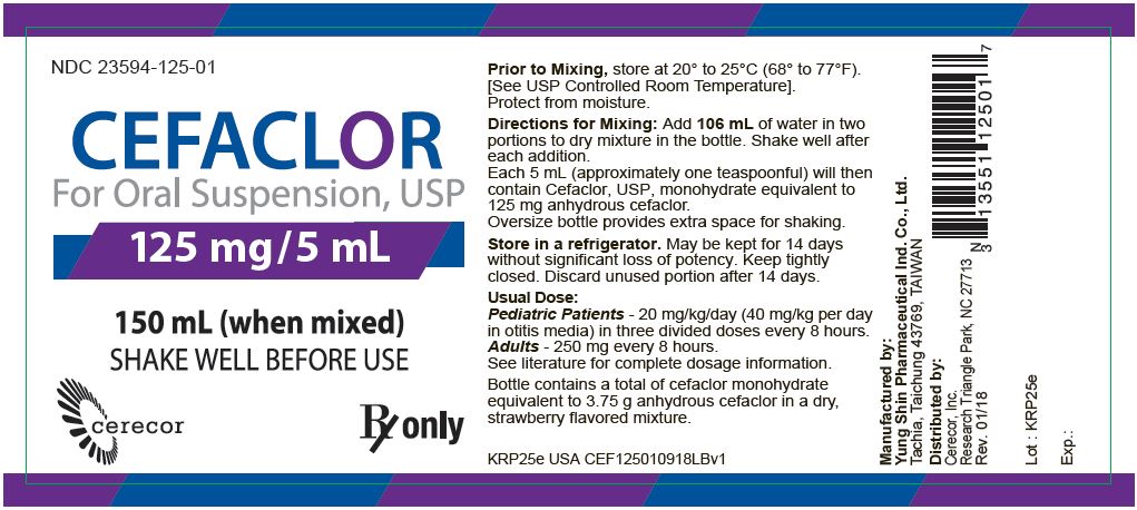 125 mg/5 mL Bottle Label