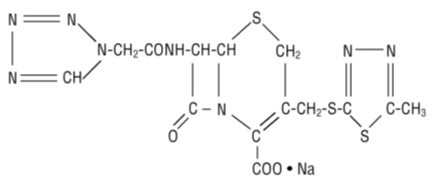 Structural Formula Cefazolin