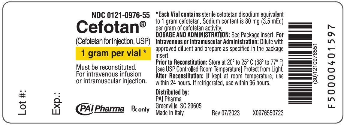 Cefotetan for Injection 1 gram vial